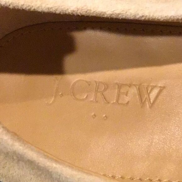 J. Crew Factory Anya Neutral Nude Tan Suede Leather Stretch Side Ballet Flats - Picture 11 of 14